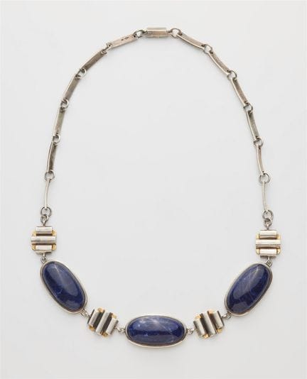 Jean Després
A French silver gold and sodalite cab