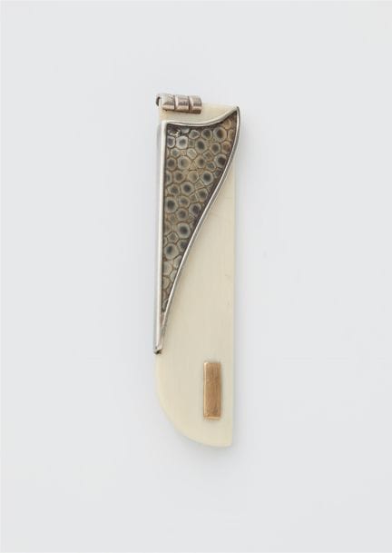 Jean Després
A French silver 18k gold galuchat and