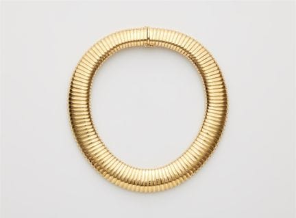 Bulgari
An Italian 18k yellow gold tubogaz necklac