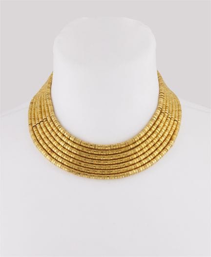 Ilias Lalaounis
A flexible seven row 18k yellow co