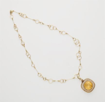 Herbert Zeitner
A German 14k gold and golden topaz