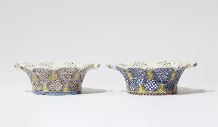 Due cesti di frutta

Faience, dipinti in verde, bl