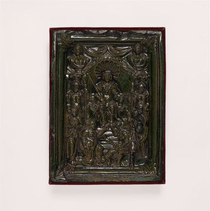 Carreau de poêle de la Renaissance représentant le