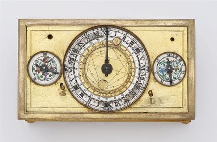 Orologio da tavolo con compendio astronomico

Otto
