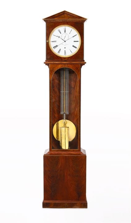 弗朗茨·莱尔纳（Franz Lehrner，1770—1847）制作的调速器

桃花心木表壳，软木基