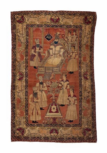 Arazzo di Kirman raffigurante Nader Shah (1736 - 1
