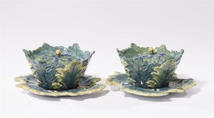 Deux soupières en trompe-l'œil

Faïence, décor à f