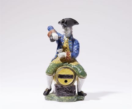 A Dutch Delft faience "Man op een ton"

Model of a