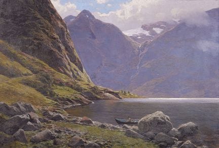 特米斯托克勒斯·冯·埃肯布雷赫

纳尔厄伊峡湾风光

布面油画。85.3 × 126.5 厘米。
右