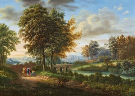 约翰·内波穆克·舍德尔贝格

描绘水景、桥梁及人物的古典风景画

布面油画。74.5 × 104 厘