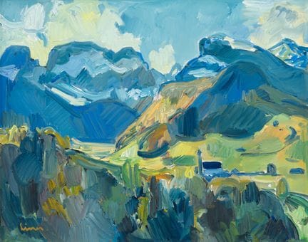 Carl Walter Liner, 1914-1997  
Schwendetal 
Óleo s