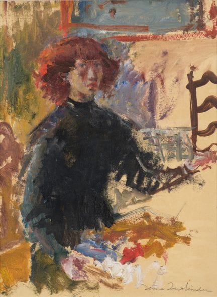 Irène Zurkinden 1909-1987  
Autorretrato 
Óleo sob