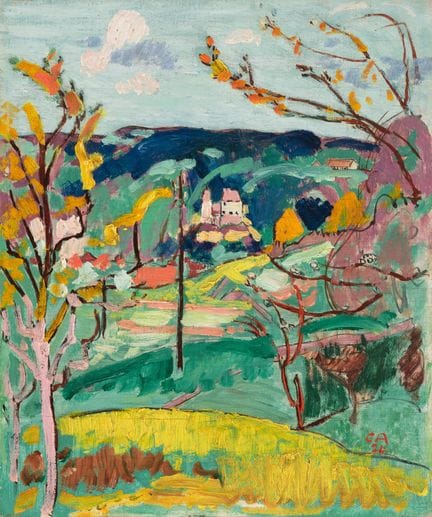 Cuno Amiet 1868-1961  
Palacio de Burgdorf, 1924 
