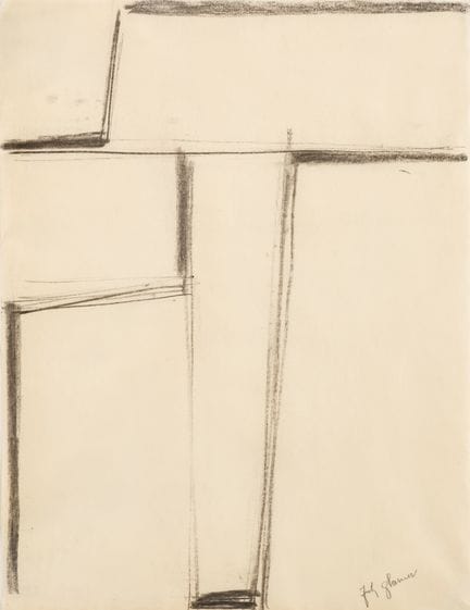 弗里茨·格拉纳 1899–1972  
无题 
纸本炭笔与铅笔 
右下角署名“弗里茨·格拉纳” 
5