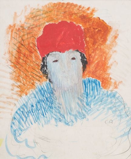 Cuno Amiet 1868–1961  
Frauenbildnis, 
Bleistift u