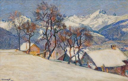 Abraham Hermanjat, 1862-1932  
Paisaje invernal, 1