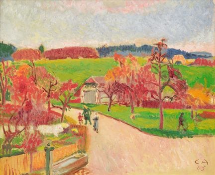 Cuno Amiet 1868–1961  
Otoño en Oschwand, 1945 
Ól
