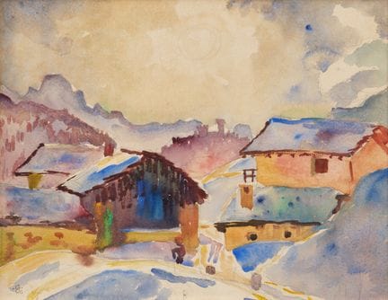 Giovanni Giacometti 1868–1933  
Sole inverno, Schn
