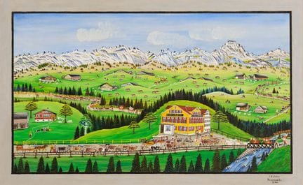 Johann Baptist Zeller 1877–1959  
Alpfahrt vor Gas