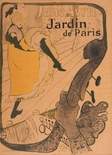Henri de Toulouse-Lautrec 1864–1901  
Jane Avril /