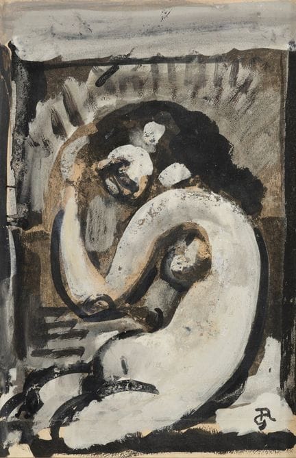 Georges Rouault, 1871-1958  
Nu accoudé (Fleurs du