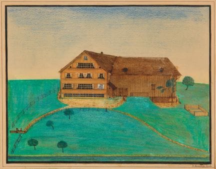 Johann Jakob Heuscher 1843–1901  
Bauernhaus im Ap