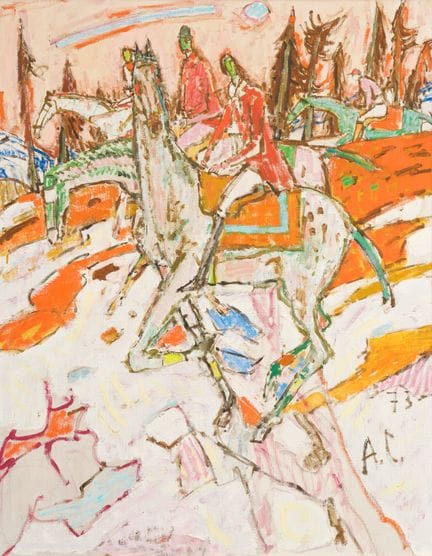 Alois Carigiet, 1902-1985  
Paseo a caballo, 1973 