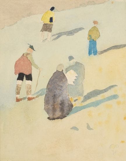 Cuno Amiet 1868–1961  
Spaziergang, 1931 
Aquarell