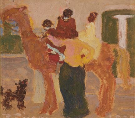 Pedro Figari 1861-1938  
«Platicando», 1932 
Óleo 