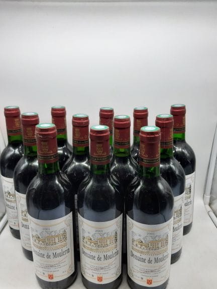 2001 DOMAINE DE MOULERIN, Bordeaux, 12 Blles
Voir 