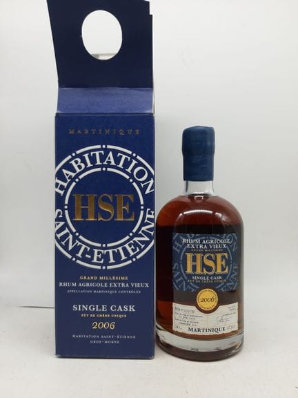 RHUM HSE（圣艾蒂安庄园）2006年“单桶”限量版，1瓶
请参见照片了解酒瓶状况