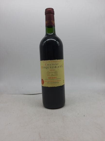 2010年 ROQUEGRAVE 干红葡萄酒，梅多克产区，1瓶
请查看照片了解酒瓶状况