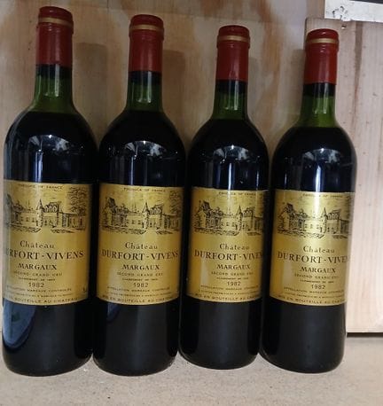 1982 Ch DUFORT VIVENS rouge Margaux 4 Blles
voir p