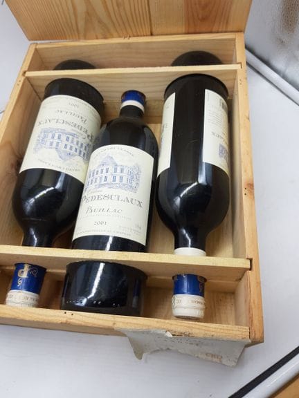 2001 Ch PEDESCLAUX Pauillac GCC5 3 bottiglie. Vedi