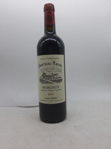 2013年 Ch TAYAC，玛歌，1瓶
请参见照片了解酒瓶状况