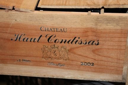 2002年 HAUT CONDISSAS 酒庄，梅多克尊贵级，12瓶
请查看照片了解酒瓶状况