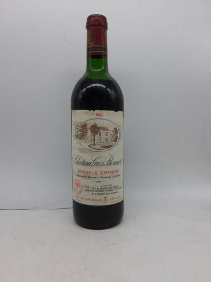 1988  Ch GROS BONNET, Bordeaux Supérieur, 1 Blle
V