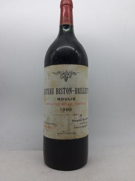 1986 Ch BISTON-BRILLETTE, Moulis 1 Mag
Voir photo 