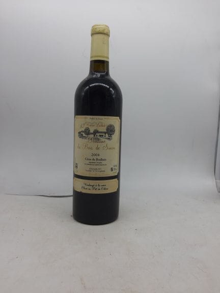 2004年杜布瓦·德·西蒙酒庄，科特·杜·布吕瓦，1瓶
请查看照片了解酒瓶状况
