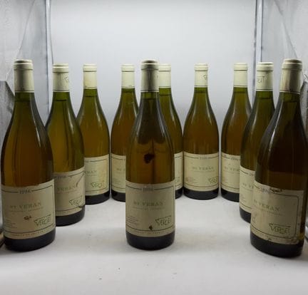 1996年 ST VERAN Verget 10瓶
请查看照片了解酒瓶状况