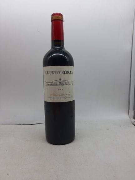 2014 LE PETIT BERGEY Pessac Léognan, 1 Blle
Voir p