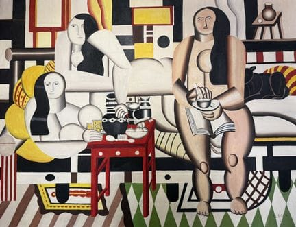 据费尔南·勒热（1881-1955）作品
《盛大午餐》复制品，
布面油画，
87 x 114 厘米。