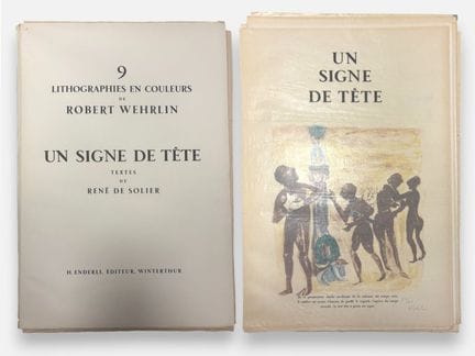 Robert WEHRLIN (1903-1964)
Un signe de tête, 
Text