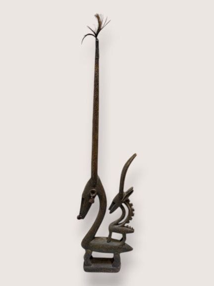 BOMBARA - MALI
Ciwara-style wooden crest carved wi