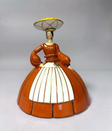 ROBJ 
"THE ORANGE SELLER"

Glazed porcelain bottle