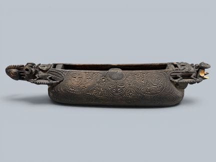 PAPUA NEW GUINEA
Two Sepik-style slit drums made o