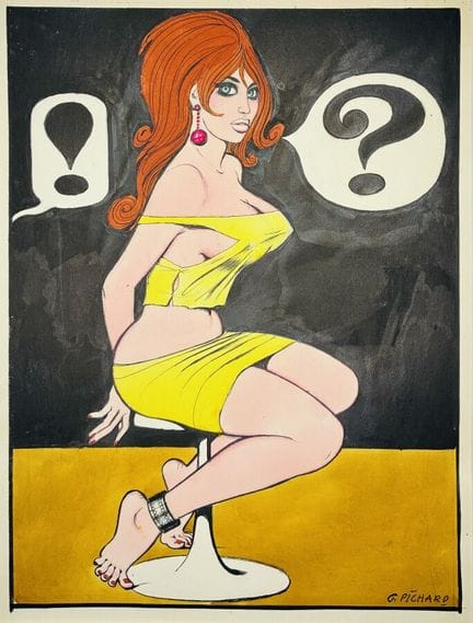 PICHARD Georges.
Sans légende. (Paulette assise de