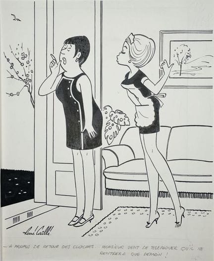 169. Sur le thème du TÉLÉPHONE. Sept dessins à l'e