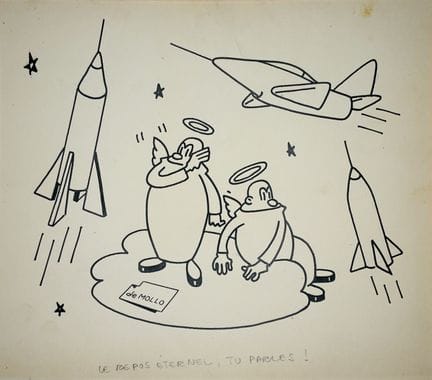 Sur le thème de LA SCIENCE FICTION. Six dessins à 