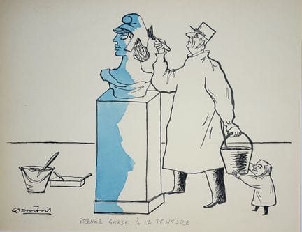 GRAMBERT Bernard. 
« Prenez garde à la peinture ».